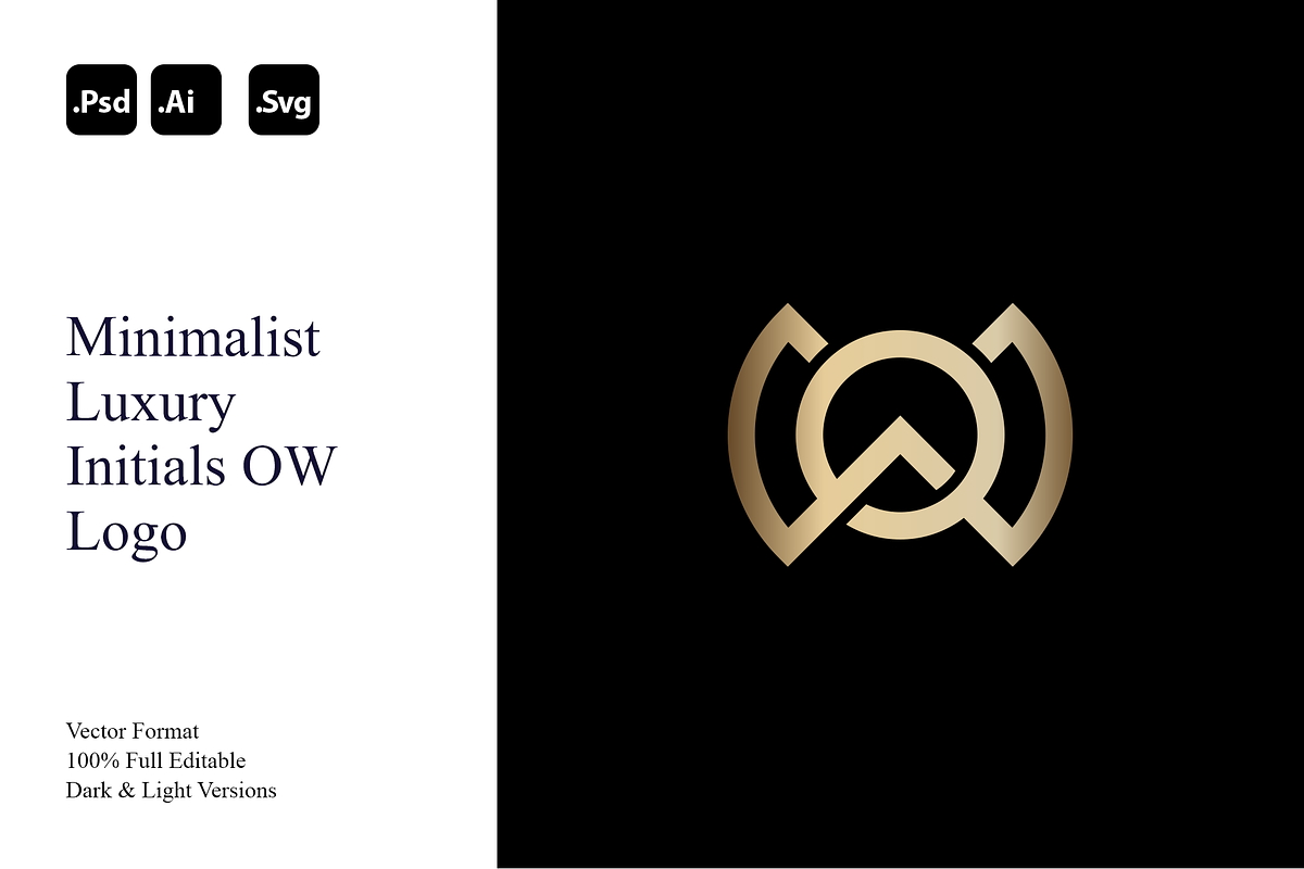 Minimalist Luxury Initials OW Logo, a Branding & Logo Template by Luxury Logos (Photo 1 of 4)