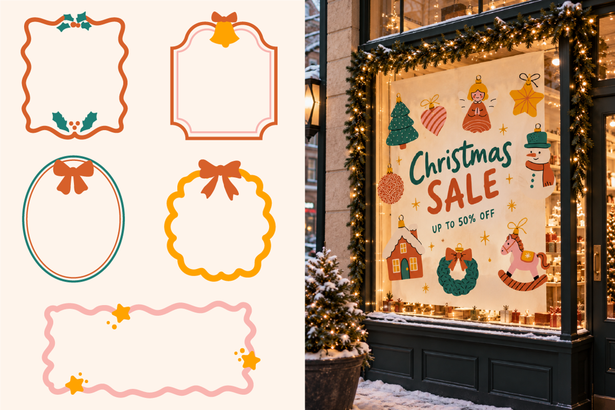 140 Cozy Retro Christmas Clipart, a Seasonal Illustration by Zeukaa (Photo 9 of 21)