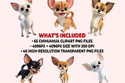 Chihuahua Clipart PNG Bundle, a Graphic by M9 Design (Thumbnail 11 of 11)