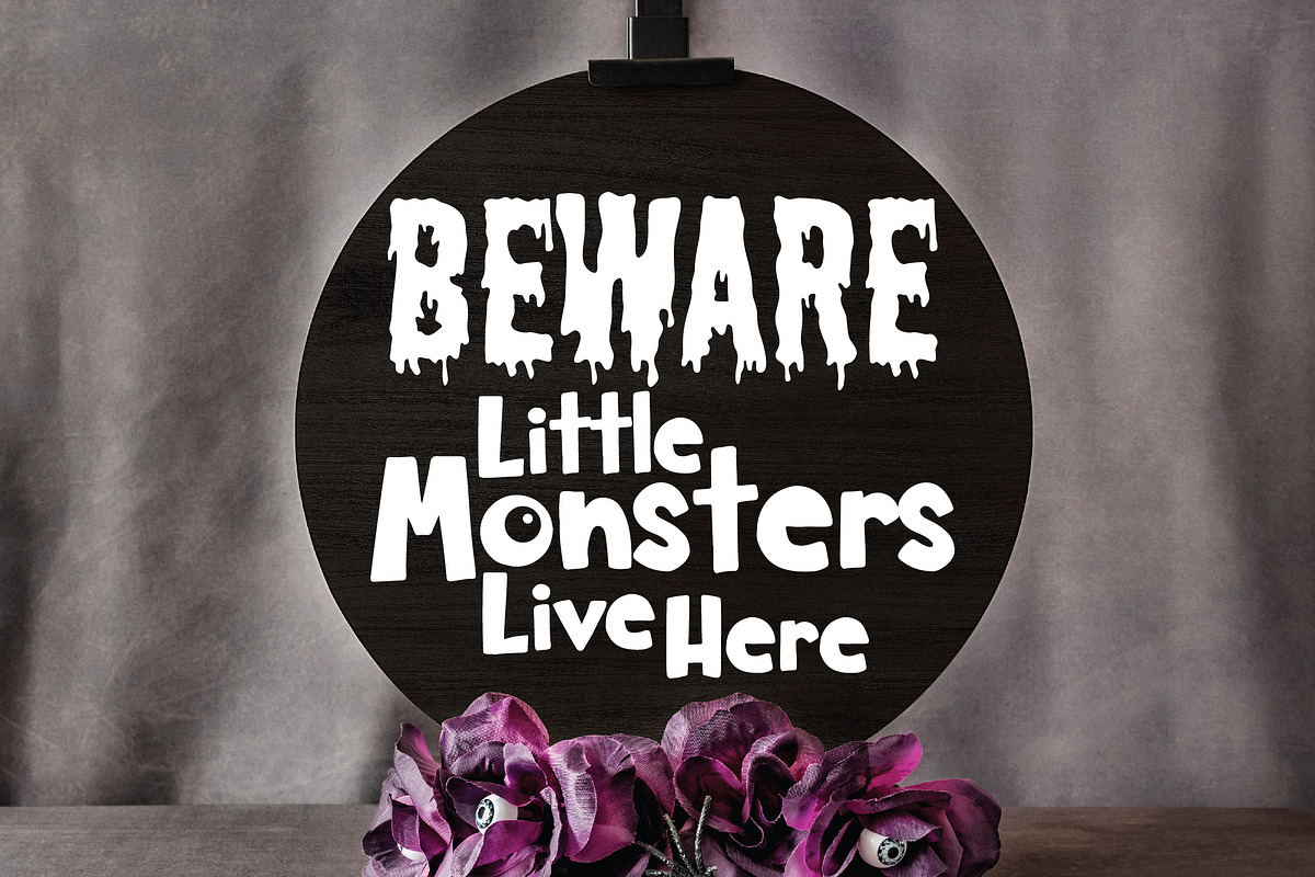 Halloween Door Signs SVG Bundle, an Illustration by OldMarket Designs (Photo 5 of 10)