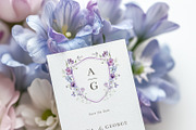 Mauve - Iris Floral Flower Design, a Decorative Illustration by Veris Studio (Thumbnail 6 of 17)
