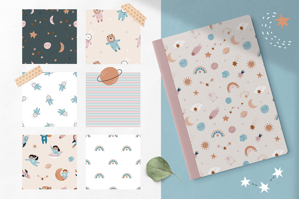 Cute Cosmic Astronaut Girls, an Illustration by danceyourlife (Photo 9 of 14)