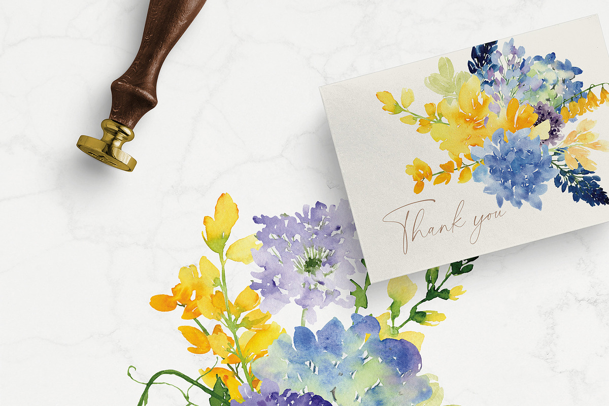 Watercolor Flower - Cheerful Set, an Illustration by Beigetime (Photo 7 of 11)