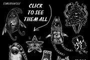 Dark Christmas - PNG and postcards, an Illustration by timianwolf (Thumbnail 4 of 12)