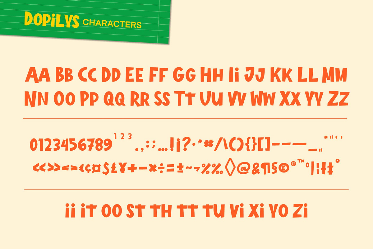 Dopilys, a Sans Serif Font by graphicook (Photo 3 of 10)