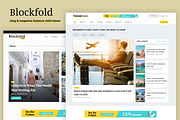 Blockfold - WordPress blog& magazine, a WordPress Template by rocksite.pro (Thumbnail 1 of 12)