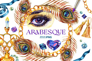 Arabian night - watercolor png