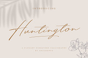 Huntington Signature Script, a Script Font by Analogous (Thumbnail 1 of 13)