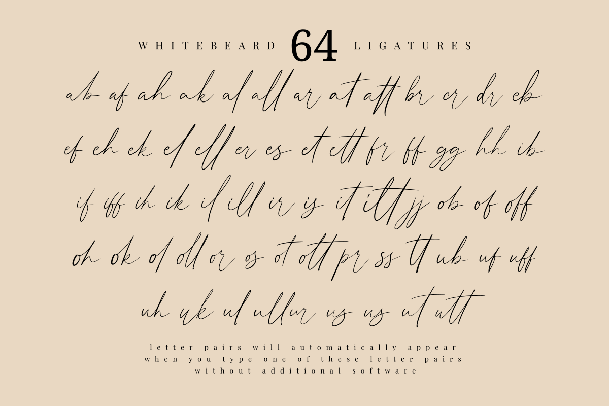 Whitebeard | Handwritten font, a Handwritten Font by Rissyletter Studio (Photo 9 of 10)