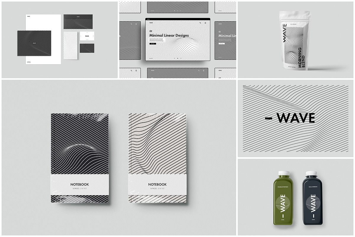 WAVE 02 - 50 Minimal Linear Designs, an Object Graphic by ME_COLLAGE (Photo 4 of 32)