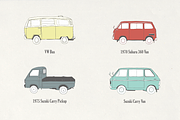 30 Vintage Cars Bundle, an Illustration by Storyteller Imagery (Thumbnail 3 of 8)