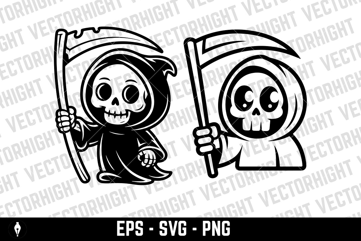 Character of the Grim Reaper, a Person Illustration by Vectorhight (Photo 2 of 3)