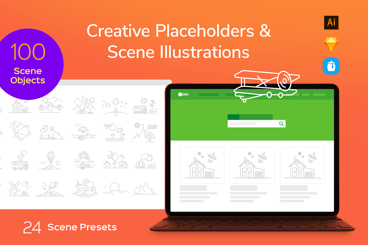 Placeholders & Scene Illustrations, an Illustration by Likeapples (Photo 5 of 8)