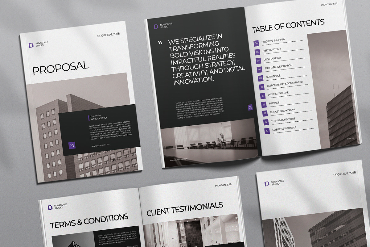 Project Proposal Template, a Magazine Template by Portocraft