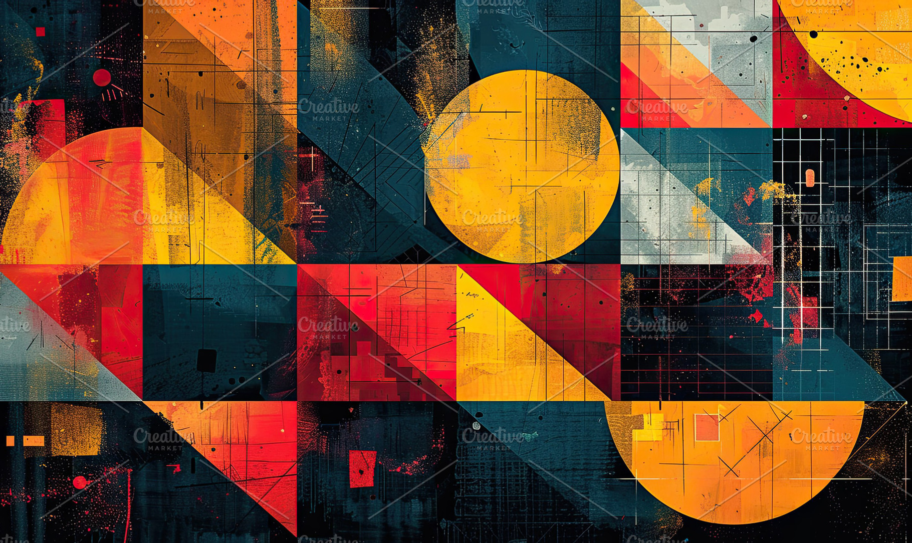 Hybrid background that fuses polygon, a Photo by LOGOCREATIVE