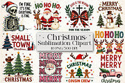 Christmas Sublimation Clipart, an Illustration by Libby Wishes (Thumbnail 1 of 11)