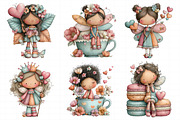 Whimsical Valentine Fairy Clipart, an Illustration by Daily.Designs (Thumbnail 6 of 6)