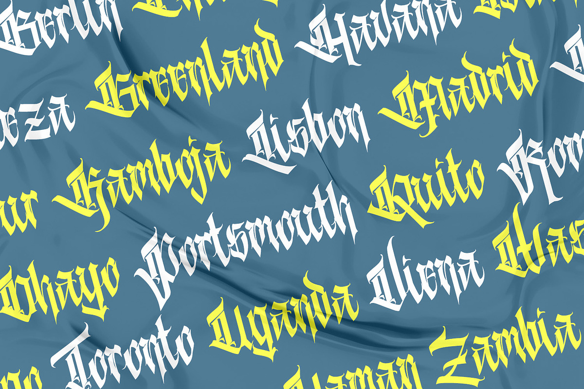 Kalecius, a Blackletter Font by Vintage Division (Photo 8 of 10)