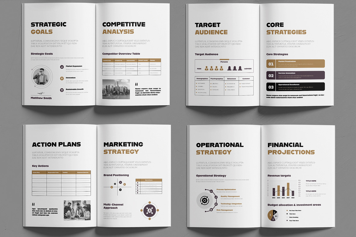 Company Strategy Template Design preview 3