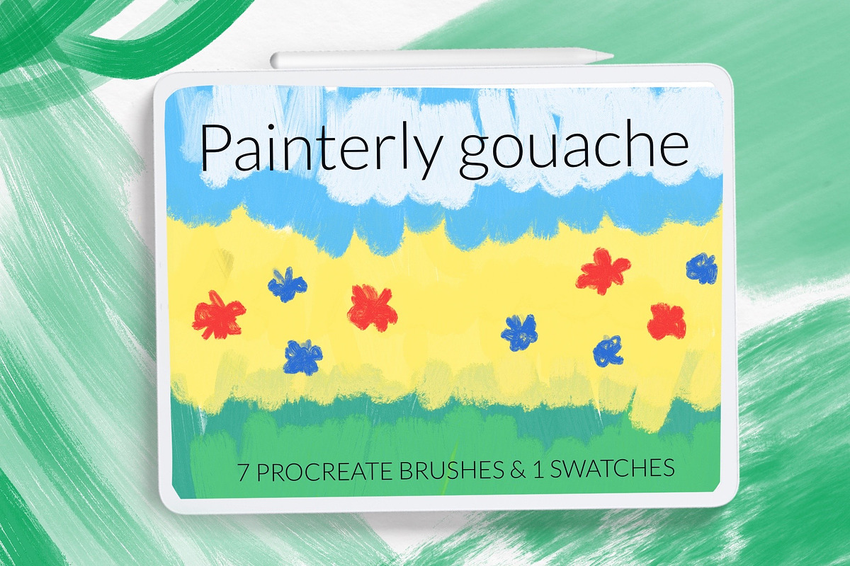 Painterly gouache brushes, a Brush Add-On by Let's Art (Photo 5 of 5)
