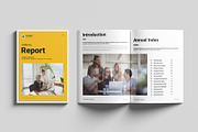 Annual Report Template, a Brochure Template by GoldenGrid Studio (Thumbnail 3 of 13)