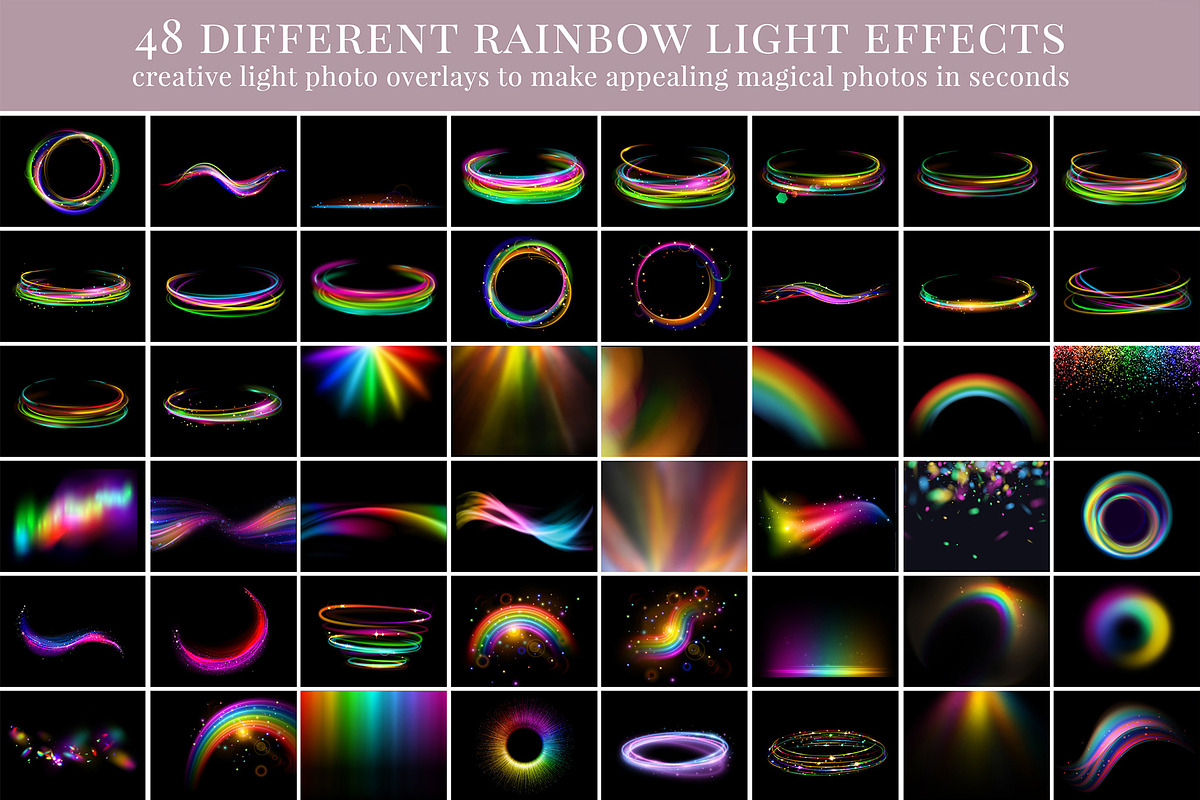 Rainbow Magic photo overlays, an Object Graphic by BrownLeopard (Photo 2 of 7)