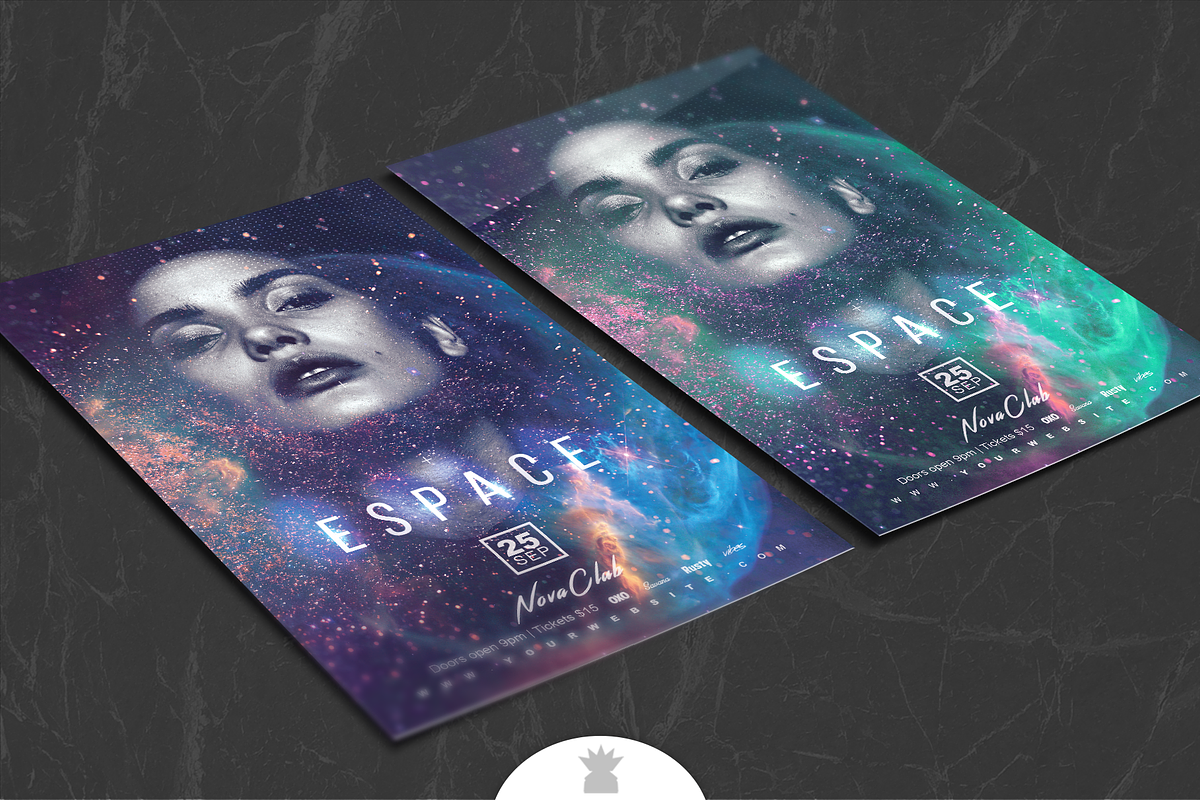 ESPACE Flyer Template, a Flyer Template by OVNI-TEMPLATES (Photo 2 of 4)