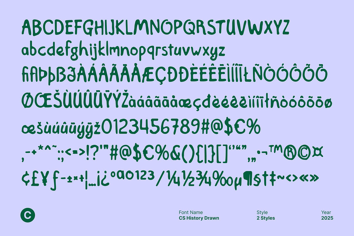 CS History Drawn, a Sans Serif Font by Craft Supply Co. (Photo 8 of 8)