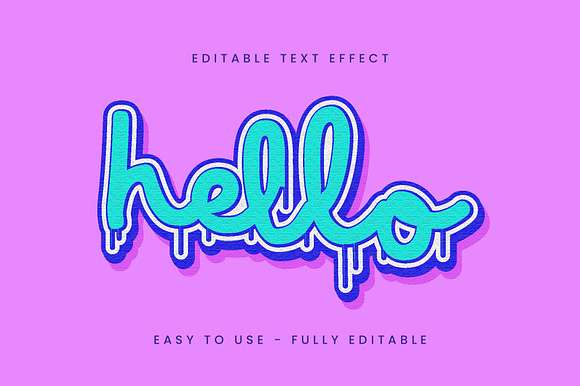 Graffiti Drip Script Text Effect preview 4
