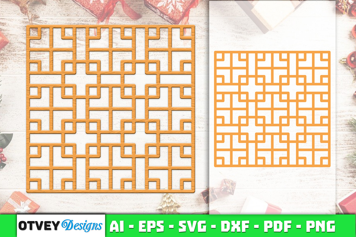 Rattan Laser Cut SVG, an Object Graphic by OTVEY DESIGN
