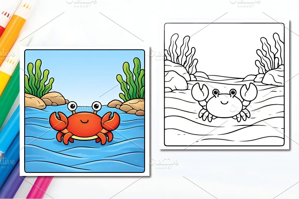 Cute Ocean Animal for Kids, an Animal Illustration by Design Station (Photo 2 of 4)