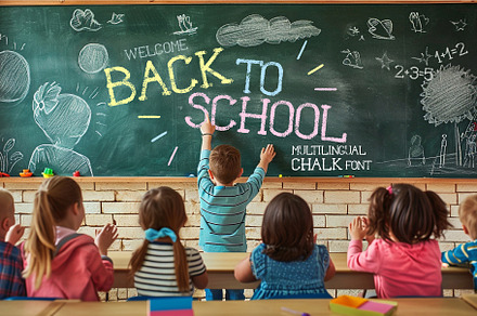 Multilingual Chalk font