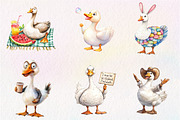 Silly Goose Sublimation Clipart, an Illustration by CreationArt (Thumbnail 3 of 5)