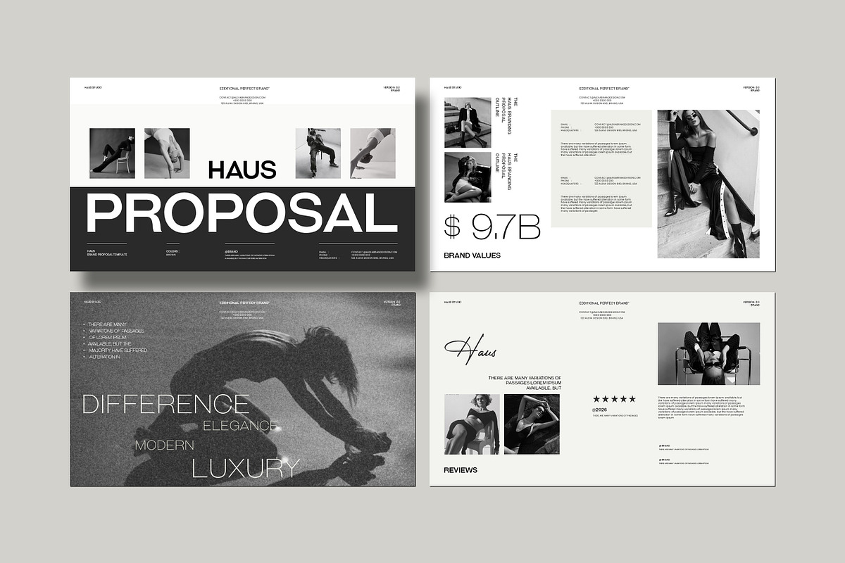 HAUS | Brand Proposal Presentation, a Presentation Template by Slide-Agency (Photo 9 of 11)