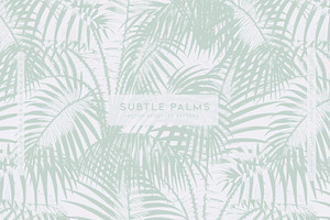 Subtle Palms, a Wallpaper Graphic by MalyskaStudio