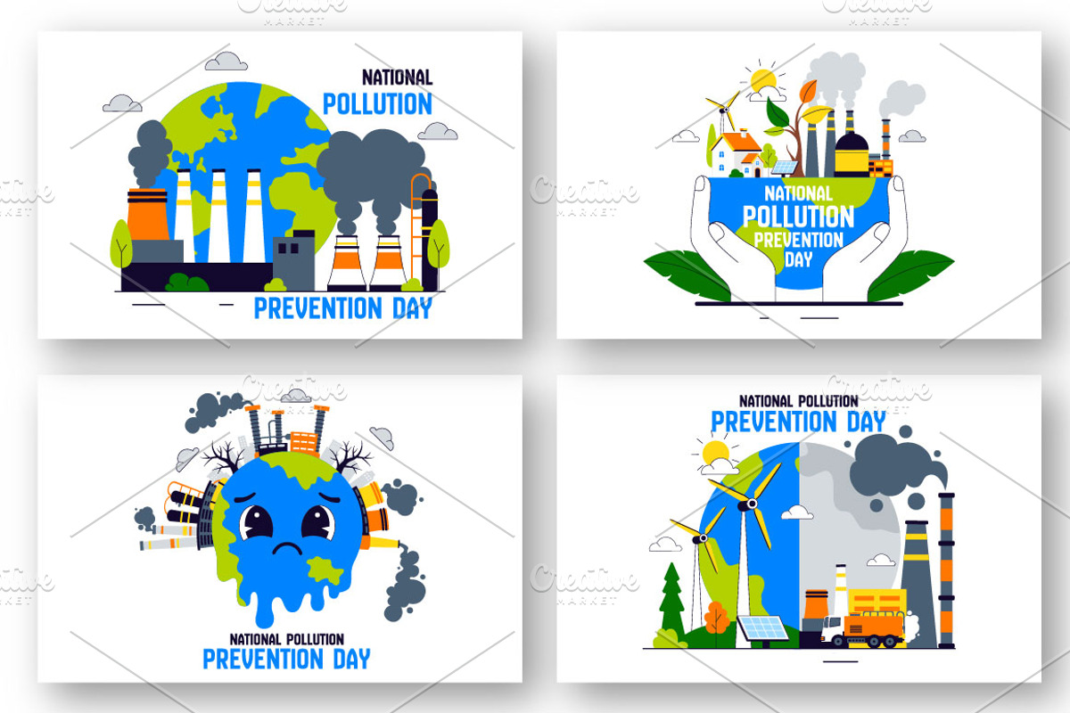 10 National Pollution Prevention Day, a Seasonal Illustration by denayunebgt (Photo 3 of 4)