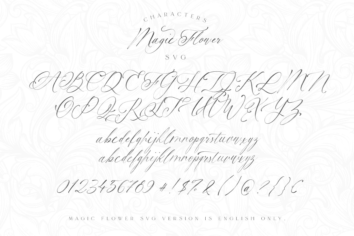 Magic Flower SVG Font preview 5