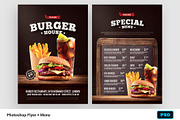 Burger Flyer + Menu, a Flyer Template by Bornx Design (Thumbnail 1 of 2)