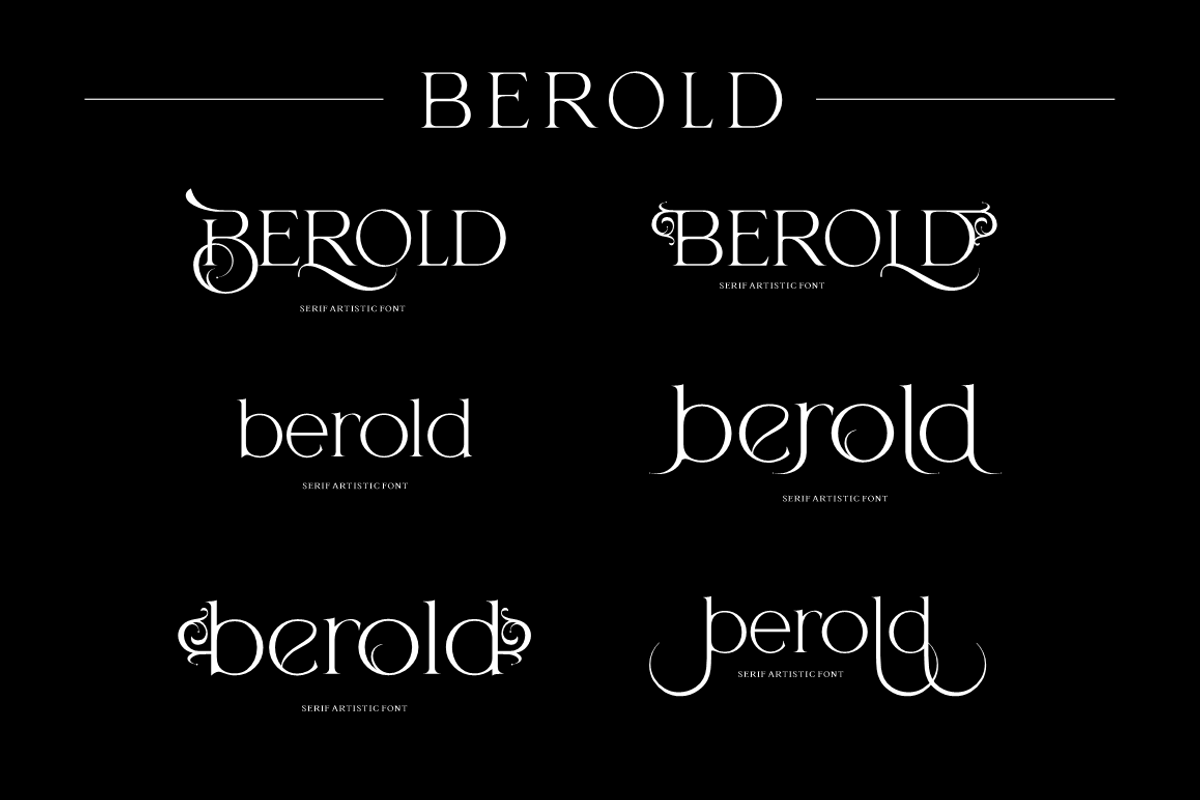 Berold - Artistic Serif Font, a Serif Font by Joko Setiono (Photo 4 of 15)