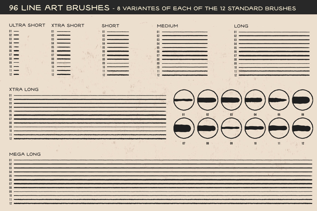 Tattoo Art Brushes for ILLUSTRATOR, a Brush Add-On by BAD TASTE (Photo 3 of 11)