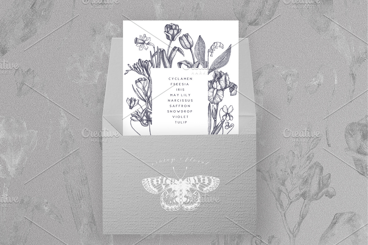Hand Drawn Spring Flowers Set, a Seasonal Illustration by Yevheniia (Photo 16 of 16)