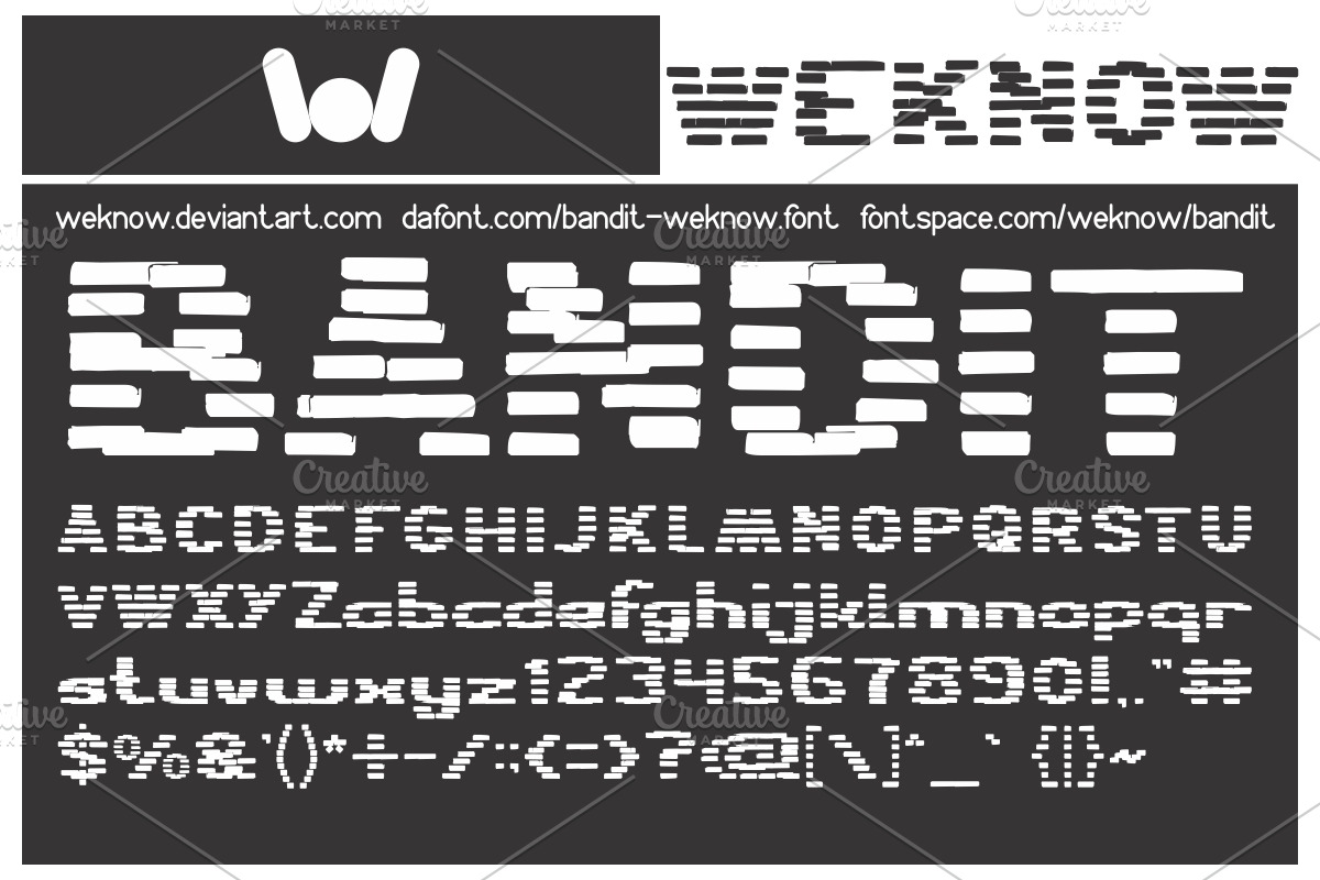bandit font preview 3