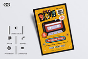 90's Music Party Flyer, a Flyer Template by Siska Arista (Thumbnail 2 of 2)