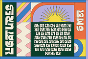 Kosnat Trunks Retro Display Typeface, a Sans Serif Font by alit design (Thumbnail 6 of 20)