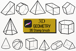 3D geometry stamp brush
