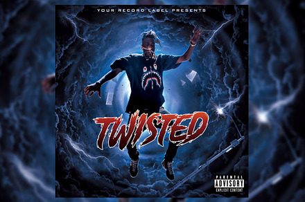 Twisted Mixtape CD Cover Template