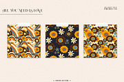 LOVE HAPPINESS. Hippie patterns, a Texture Illustration by Spark Studio Brushes (Thumbnail 9 of 10)
