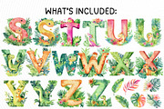 Adorable Dinosaur Alphabet Clipart, an Illustration by PassionPNGcreation (Thumbnail 4 of 7)