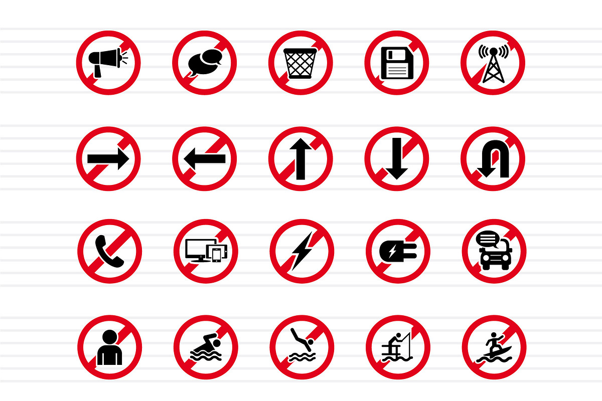 100 Forbidden Signs - Icons, an Icon by doghead (Photo 4 of 6)