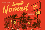 Saddle Nomad Bold Brush, a Script Font by Letterena Studios Script (Thumbnail 1 of 25)